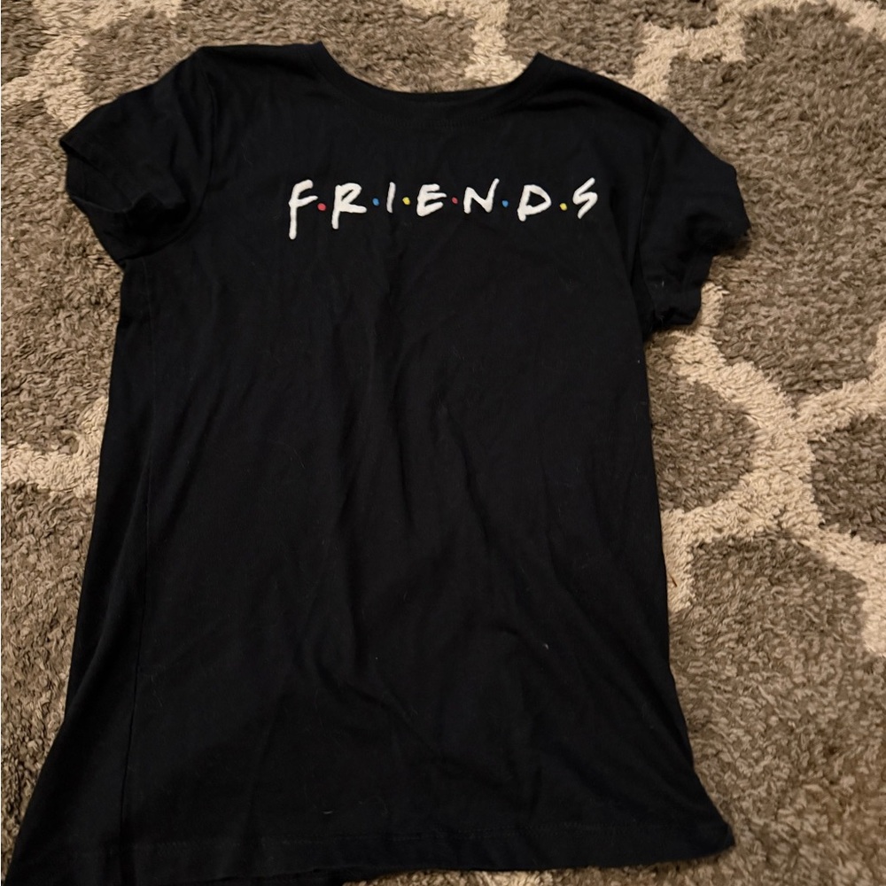 FRIENDS Black Short Sleeve Tee for Kids